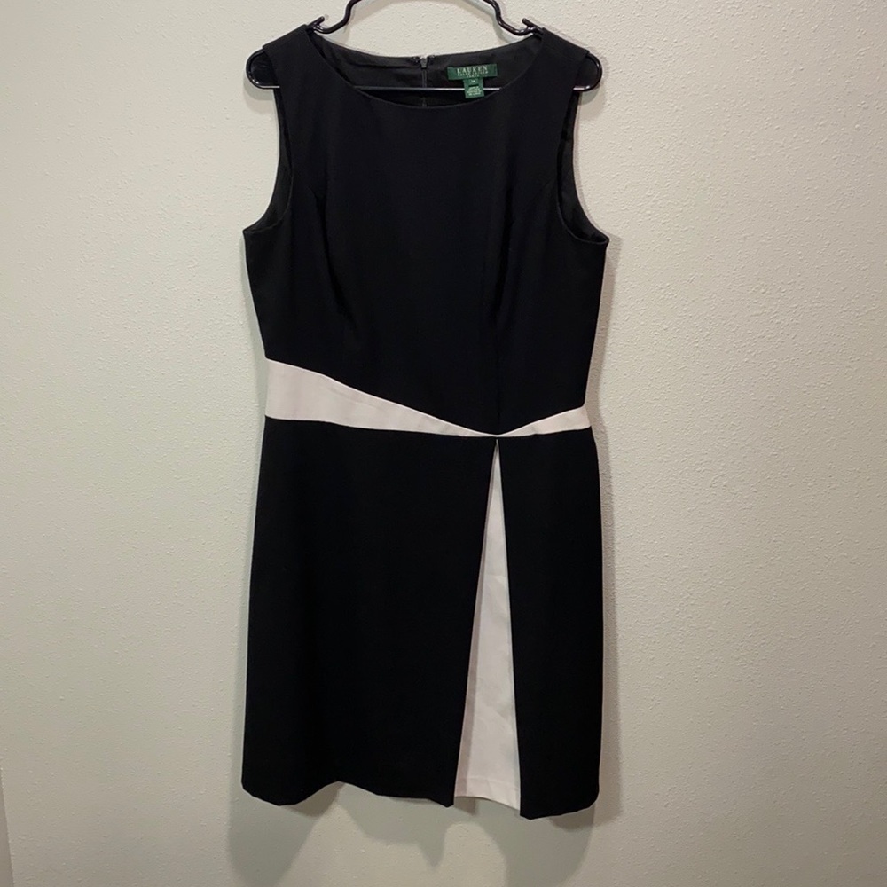 Lauren Ralph Lauren dress sheath black white